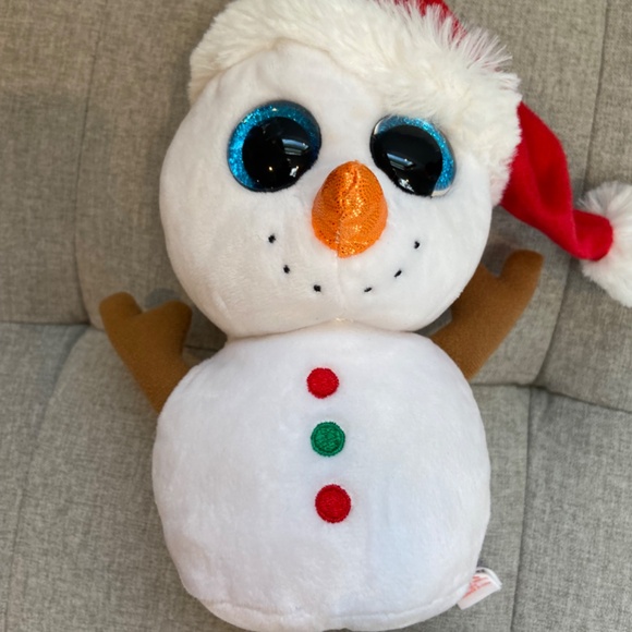 Ty Beanie Boos Christmas Holiday Winter Set: Snowman, Penguin & Reindeer - Picture 2 of 4